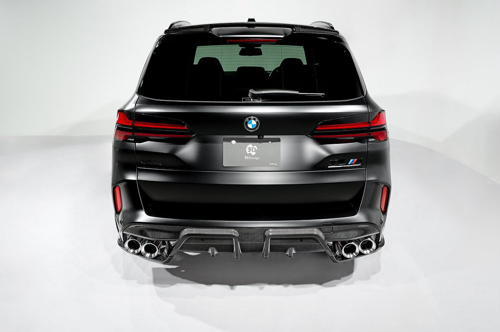 3D Design F95 X5M LCI Carbon Rear Diffuser Set-Exterior-Silicon Valley Bimmer