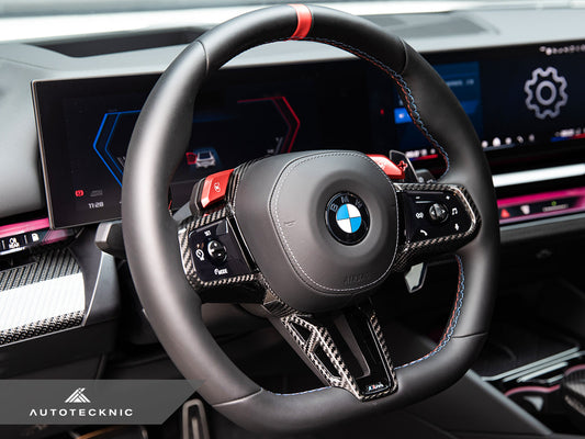AutoTecknic Carbon Fiber Steering Wheel Trim - G90/ G99 M5