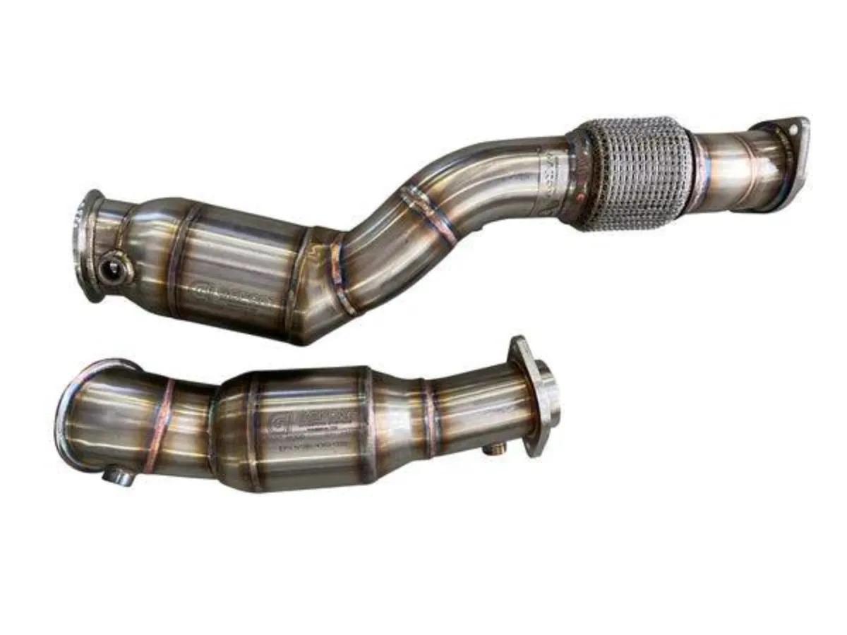 Active AutoWerke BMW S58 G80 M3 G82 M4 G87 M2 Downpipes w Gesi Cat-Exhaust-Silicon Valley Bimmer