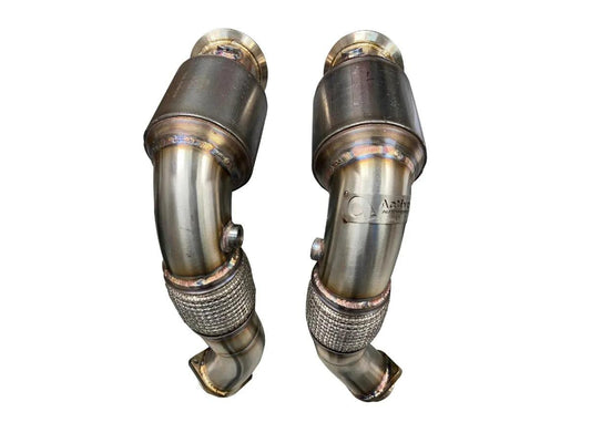 Active Autowerke S63 N63 Aflow Catted Downpipes | V8 BMW X5 M And X6 M X5 X6 550i 650i-Exhaust-Silicon Valley Bimmer