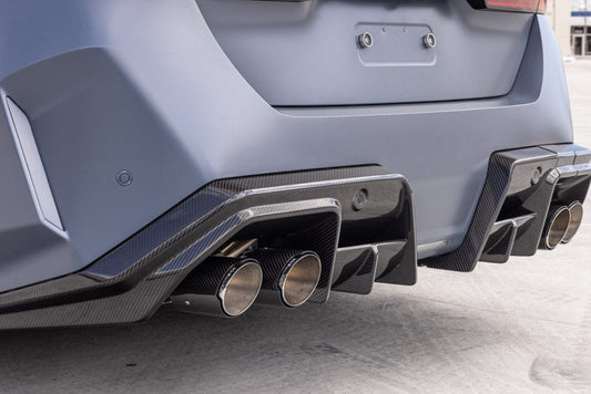 Alpha-N G90 / G99 M5 Carbon Rear Diffuser - V2-Exterior-Silicon Valley Bimmer