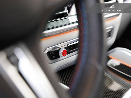 AutoTecknic Bright Red Audio Volume Button - BMW F90 M5-Interior Accessories-Silicon Valley Bimmer