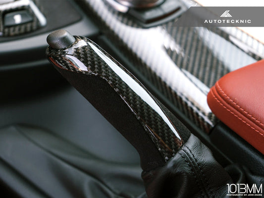 AutoTecknic Carbon Alcantara E-Brake Handle - BMW F-Chassis-Interior-Silicon Valley Bimmer