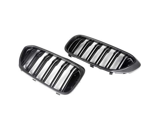AutoTecknic Carbon Fiber Front Grille Set - G30 5-Series Pre-LCI-Exterior-Silicon Valley Bimmer