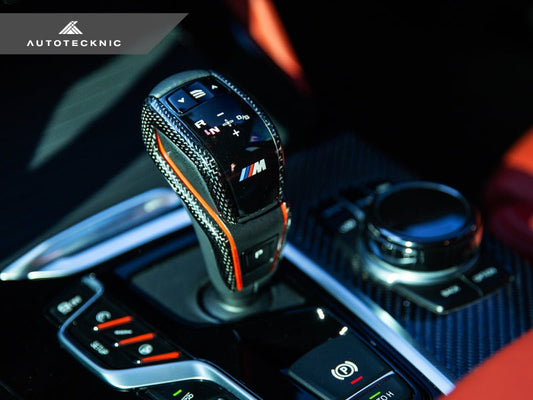 AutoTecknic Carbon Fiber Gear Selector Side Covers - F90 M5-Interior-Silicon Valley Bimmer