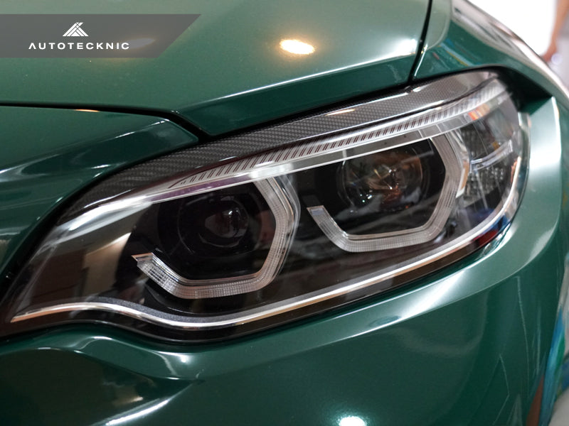 AutoTecknic Carbon Fiber Headlight Trim Set - F87 M2/ M2 Competition | F22 2-Series-Exterior-Silicon Valley Bimmer