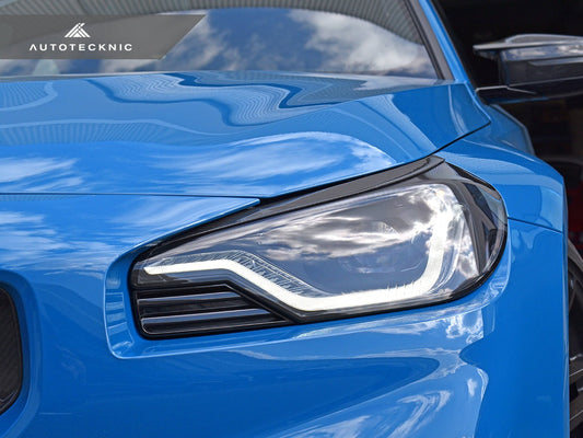 AutoTecknic Carbon Fiber Headlight Trim Set - G87 M2-Exterior-Silicon Valley Bimmer