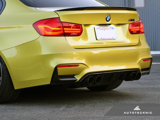 AutoTecknic Carbon Fiber Rear Bumper Trim - F80 M3 | F82/ F83 M4-Exterior-Silicon Valley Bimmer