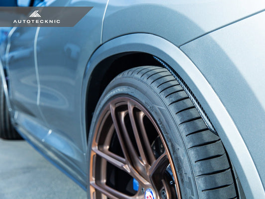 AutoTecknic Carbon Fiber Rear Splash Guards - F97 X3M | G01 X3-Exterior-Silicon Valley Bimmer
