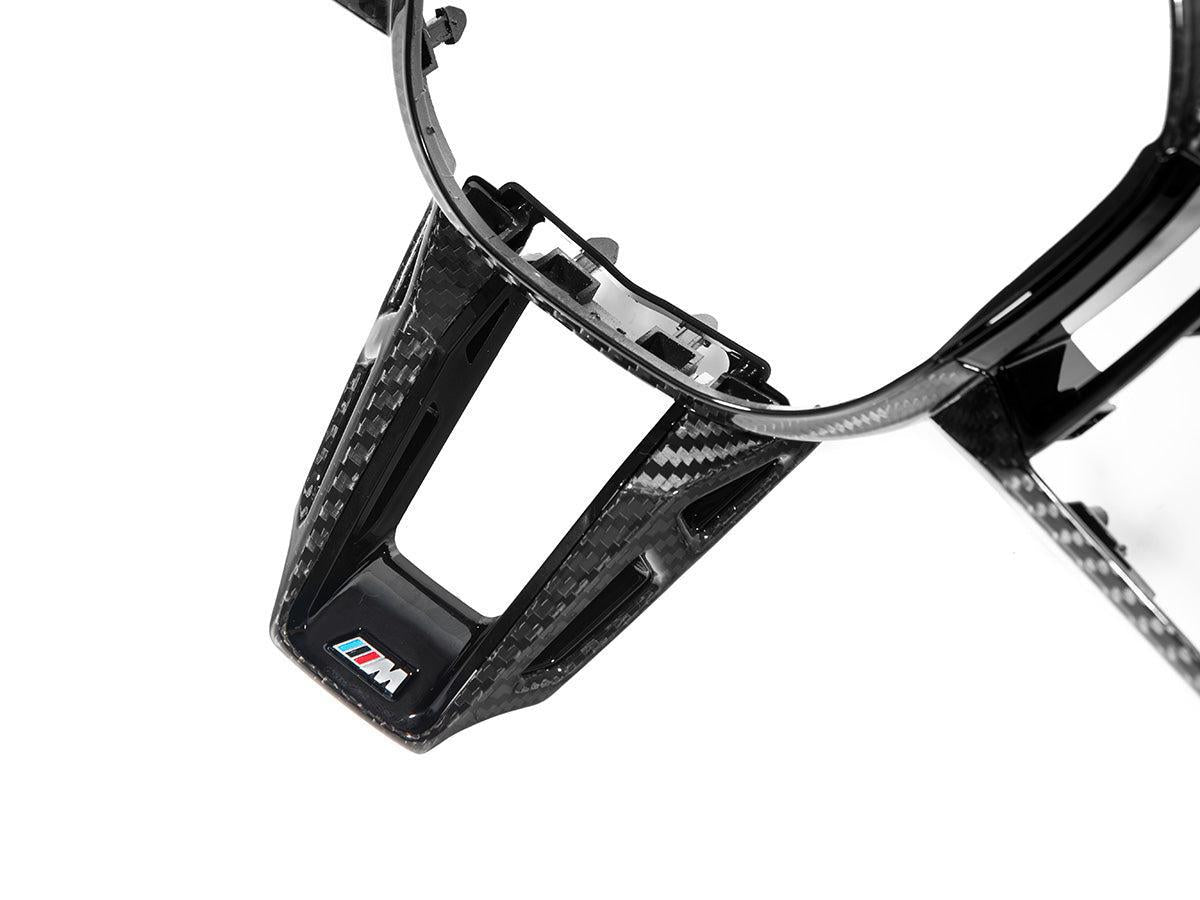 AutoTecknic Carbon Fiber Steering Wheel Trim - G60/ G61 5-Series-Interior-Silicon Valley Bimmer