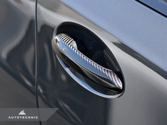AutoTecknic Dry Carbon Door Handle Trim Set - F90 M5-Exterior-Silicon Valley Bimmer
