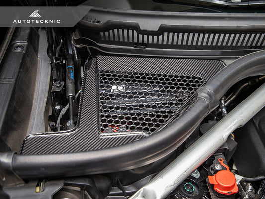 AutoTecknic Dry Carbon Engine Cowl Panel Trim Set - F95 X5M | F96 X6M-Engine-Silicon Valley Bimmer