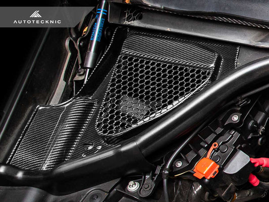 AutoTecknic Dry Carbon Engine Cowl Panel Trim Set - F97 X3M | F98 X4M-Exterior-Silicon Valley Bimmer