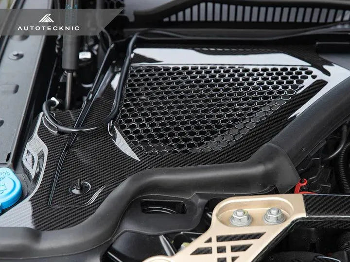 AutoTecknic Dry Carbon Engine Cowl Panel Trim Set G8X M2 M3 M4-Exterior-Silicon Valley Bimmer