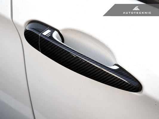 AutoTecknic Dry Carbon Fiber Door Handle Trims - F22/ F23 2-Series-Exterior-Silicon Valley Bimmer