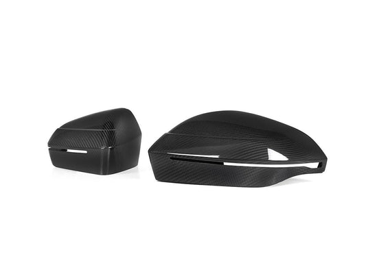 AutoTecknic Dry Carbon Fiber Mirror Cap Set - G45 X3-Exterior-Silicon Valley Bimmer