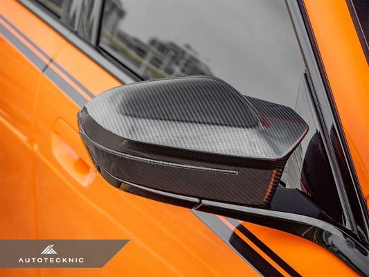 AutoTecknic Dry Carbon Fiber Mirror Cap Set - G90/ G99 M5-Exterior-Silicon Valley Bimmer