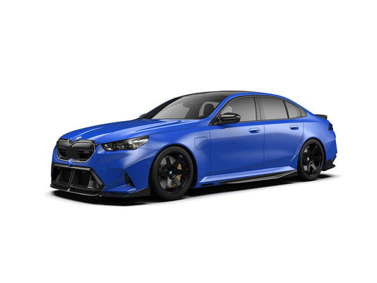 AutoTecknic Dry Carbon Fiber V2 Side Skirt Extension Set - G90/ G99 M5-Exterior-Silicon Valley Bimmer