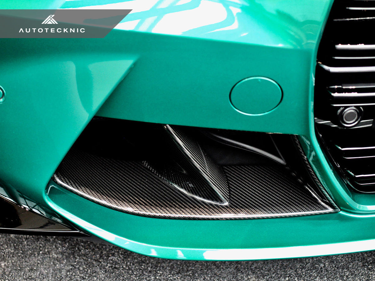 AutoTecknic Dry Carbon Front Bumper Lower Vent Set - G80 M3 | G82/ G83 M4-Exterior-Silicon Valley Bimmer