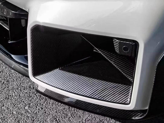 AutoTecknic Dry Carbon Front Bumper Lower Vent Set - G87 M2-Exterior-Silicon Valley Bimmer