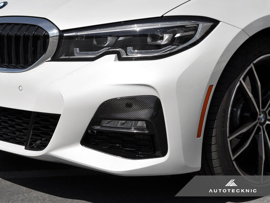 AutoTecknic Dry Carbon Front Bumper Trim - G20 330I M-Sport Pre-LCI-Exterior-Silicon Valley Bimmer