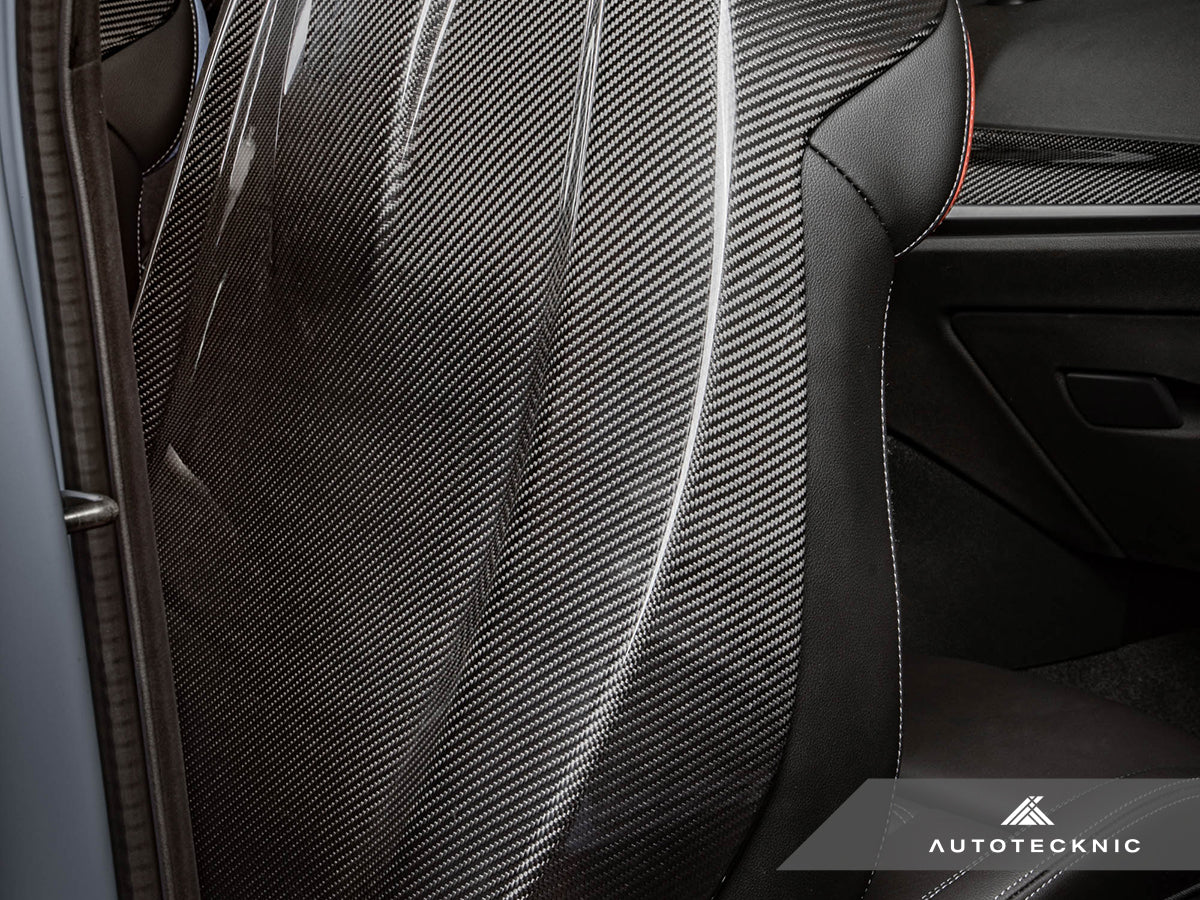 AutoTecknic Dry Carbon Full Seat Back Cover Set - F91/ F92 M8-Interior-Silicon Valley Bimmer