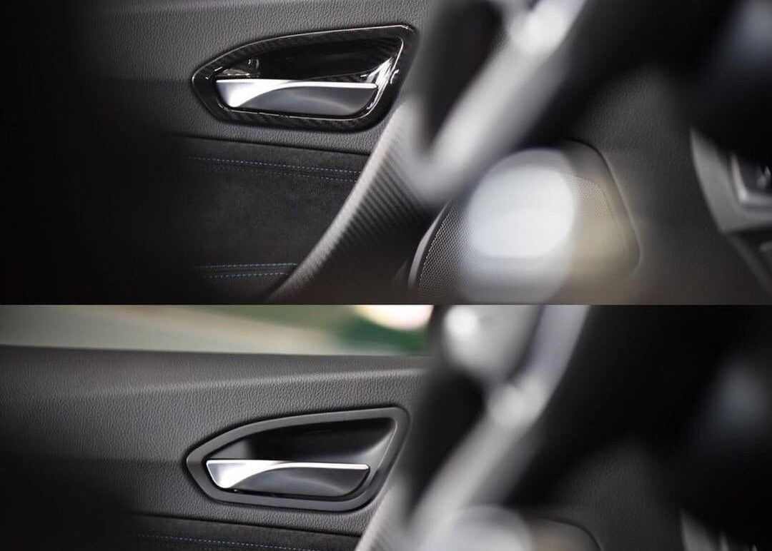 AutoTecknic Dry Carbon Interior Door Handle Trim Set - F87 M2 | F22 2-Series | F20 1-Series-Interior-Silicon Valley Bimmer