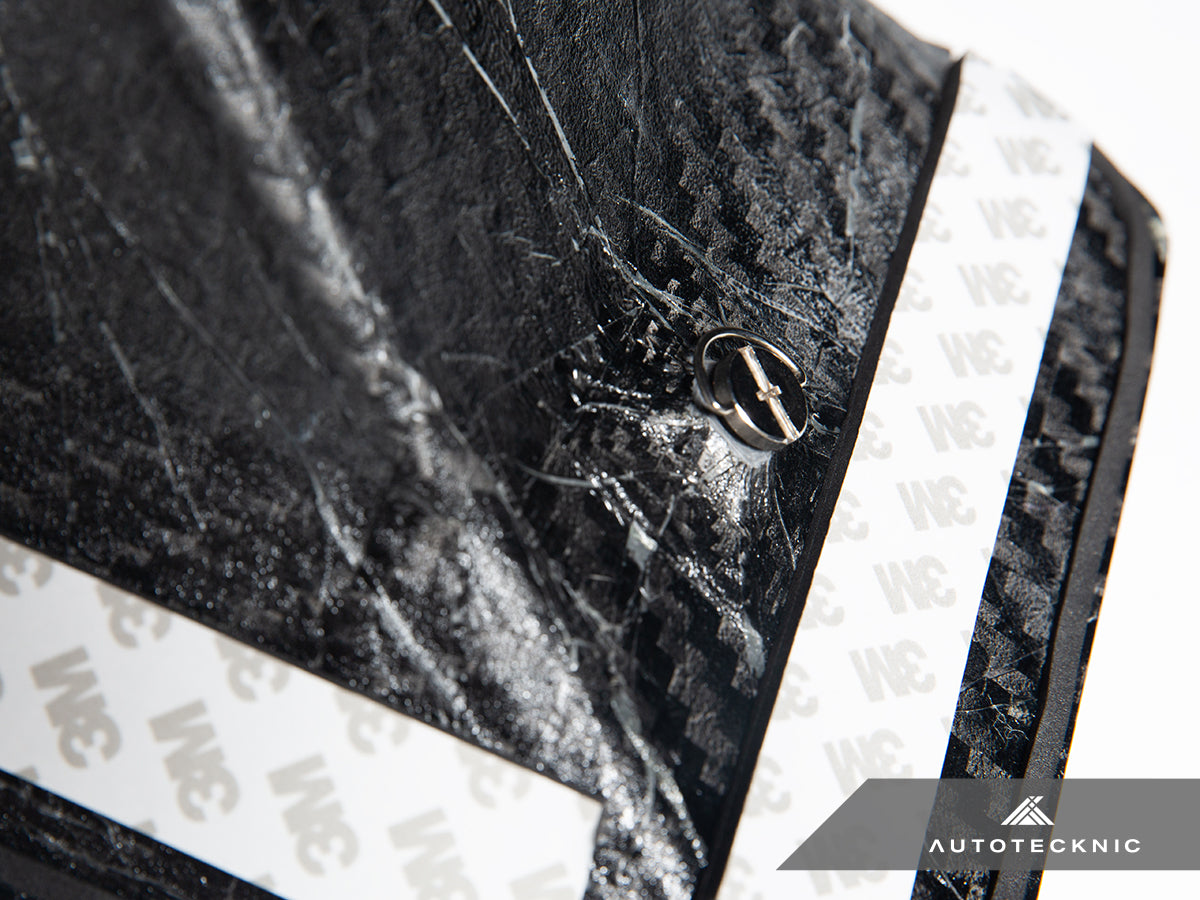 AutoTecknic Dry Carbon Podium Front Bumper Lower Vent Set - G87 M2-Exterior-Silicon Valley Bimmer