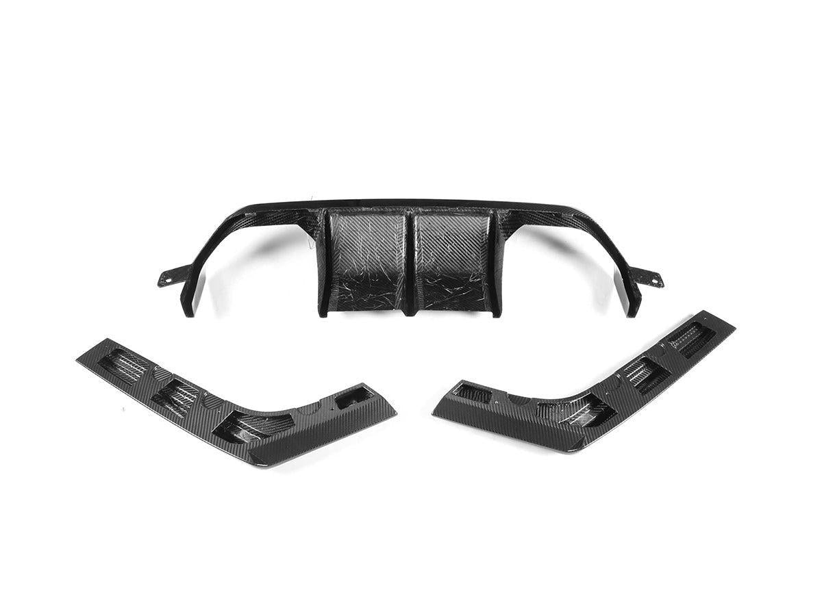AutoTecknic Dry Carbon Versus Rear Diffuser Set - F80 M3 | F82/ F83 M4-Exterior-Silicon Valley Bimmer