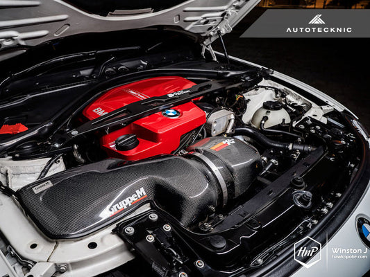 AutoTecknic Front Aluminum Strut Brace - F30/ F31 3-Series | F32/ F36 4-Series-Suspension-Silicon Valley Bimmer