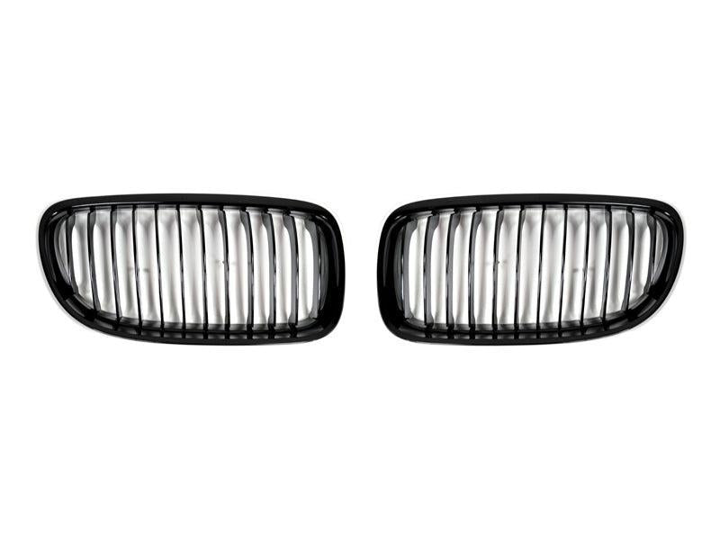 AutoTecknic Gloss Black Front Grille Set - E90/ E91 3-Series LCI-Exterior-Silicon Valley Bimmer
