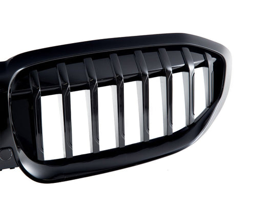 AutoTecknic Painted Glazing Black Front Grille - G20 3-Series Pre-LCI-Exterior-Silicon Valley Bimmer