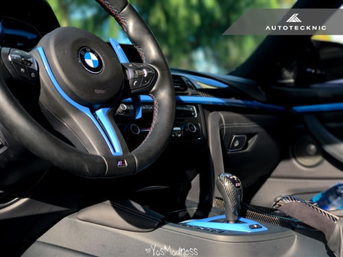 AutoTecknic Painted Steering Wheel Trim - F87 M2 | F80 M3 | F82/ F83 M4 | F10 M5 LCI | F06/ F12/ F13 M6-Interior-Silicon Valley Bimmer