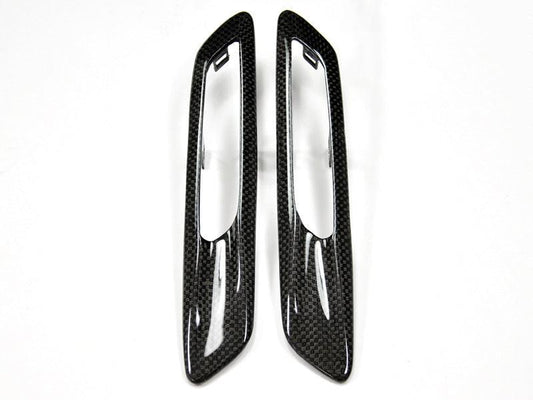 AutoTecknic Replacement Carbon Fiber Fender Light Trims - F10 Sedan / F11 Wagon | 5 Series-Silicon Valley Bimmer