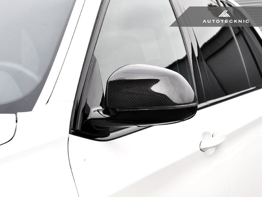AutoTecknic Replacement Carbon Fiber Mirror Covers - BMW F25 X3 LCI | F26 X4 | F15 X5 | F16 X6-Exterior-Silicon Valley Bimmer