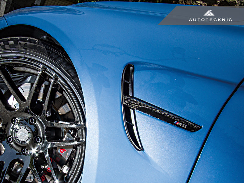 AutoTecknic Replacement Dry Carbon Fiber Fender Trim - F80 M3 | F82/ F83 M4-Exterior-Silicon Valley Bimmer