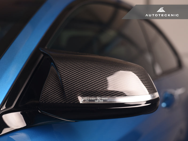 AutoTecknic Replacement Version II M-Inspired Dry Carbon Mirror Covers - F87 M2 | F22 2-Series | F30 3-Series | F32/ F36 4-Series-Exterior-Silicon Valley Bimmer
