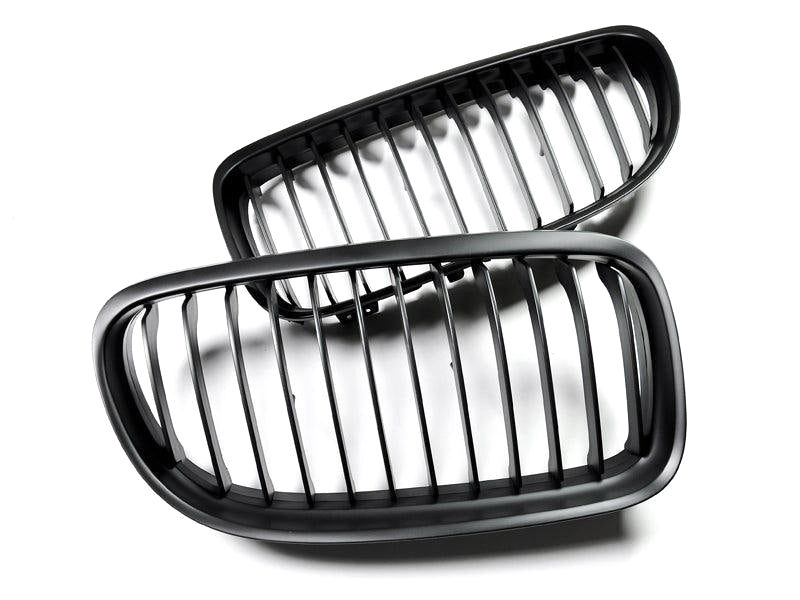 AutoTecknic Stealth Black Front Grille Set - E90 3-Series LCI-Exterior-Silicon Valley Bimmer