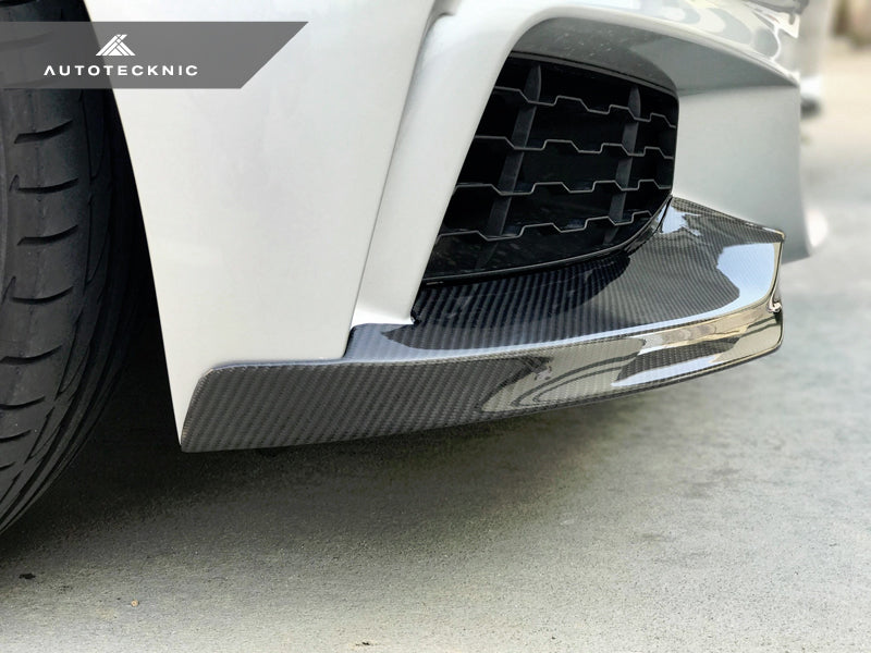 AutoTecknic Vacuumed Carbon Fiber Aero Splitters - F32/ F33/ F36 4-Series M-Sport-Silicon Valley Bimmer