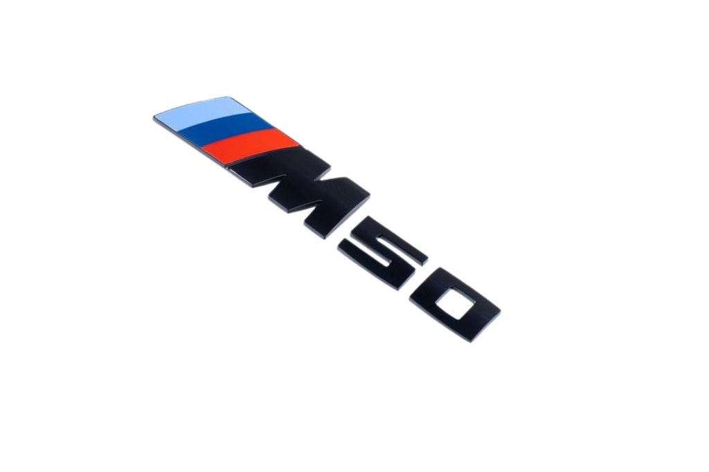 BMW G45 X3 M50 Trunk Emblem - Gloss Black-Exterior-Silicon Valley Bimmer