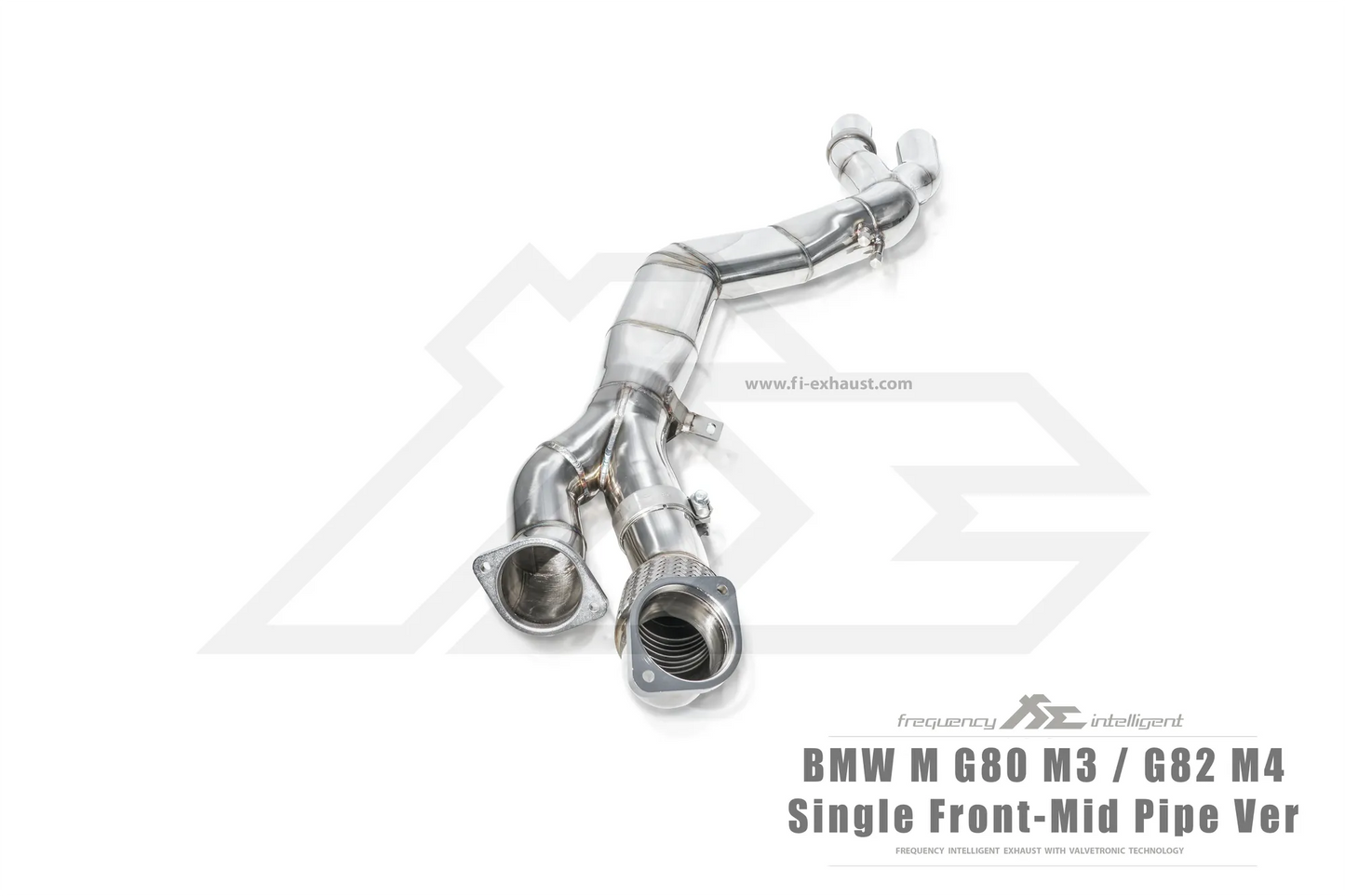 BMW G80 M3 / G82 M4 Single Front-Mid Pipe (Retains OEM Muffler) Exhaust-Exhaust-Silicon Valley Bimmer