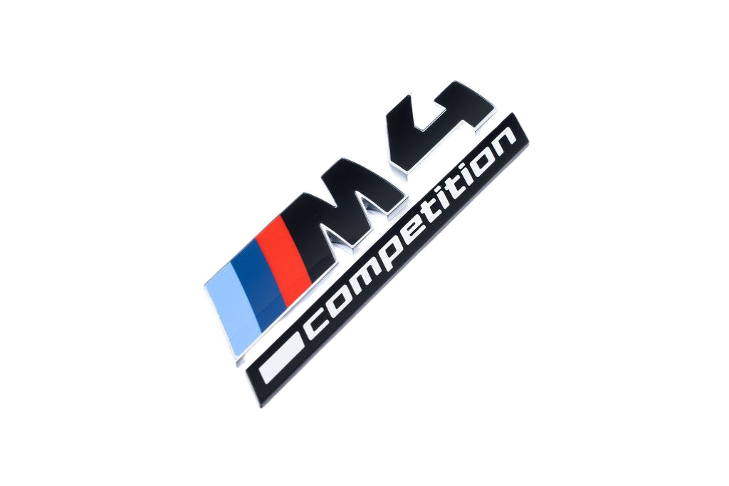 BMW G82 M4 LCI Competition Black Trunk Emblem-Exterior-Silicon Valley Bimmer