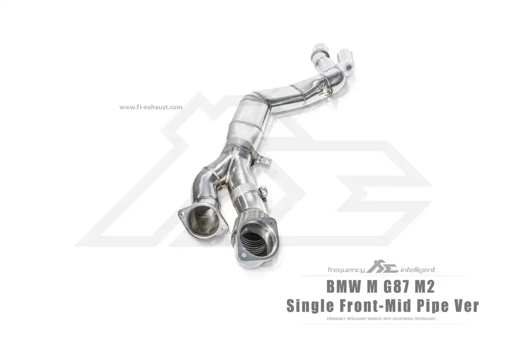 BMW G87 M2 Single Front-Mid Pipe (Retains OEM Muffler) Exhaust-Exhaust-Silicon Valley Bimmer