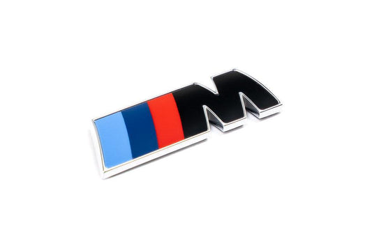 BMW M Fender Emblem - Gloss Black with Chrome Surround-Exterior-Silicon Valley Bimmer