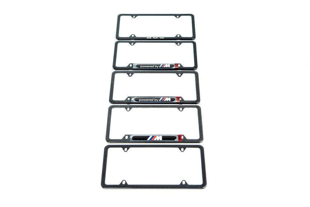 BMW M Logo Black Stainless License Plate Frame-Lifestyle-Silicon Valley Bimmer