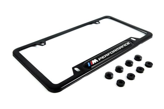 BMW M Performance Black Stainless Steel Plate Frame-Lifestyle-Silicon Valley Bimmer