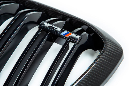 BMW M Performance F97 X3M Pre-LCI Carbon Front Grille Set-Exterior-Silicon Valley Bimmer