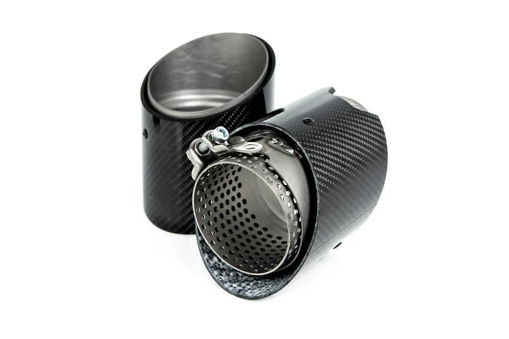 BMW M Performance F9X X5M / X6M Titanium + Carbon Exhaust Tip Set-Exhaust-Silicon Valley Bimmer