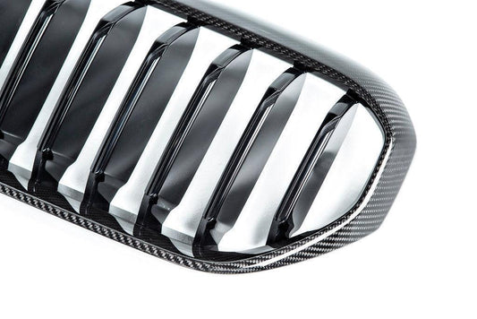 BMW M Performance G30 5-Series LCI Carbon Front Grille-Exterior-Silicon Valley Bimmer