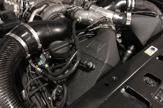 CSF BMW F10 M5 / F1X M6 High-Performance Twin Charge-Air Cooler Set (Wrinkle Black Finish)-Performance-Silicon Valley Bimmer
